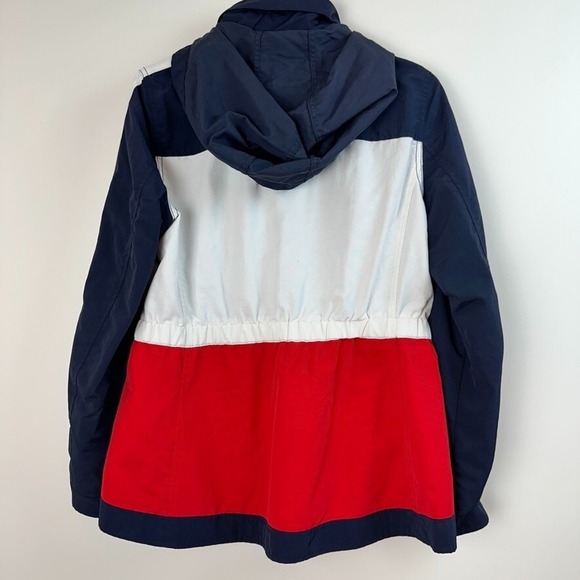 Tommy Hilfiger Jacket Womens Medium Coastal Yachting Sailing Colorblock Hooded - Picture 2 of 12